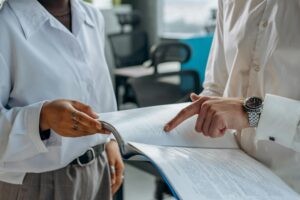 Colleagues Deciding Documents